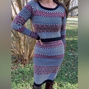 Vintage 90s sweater skirt set